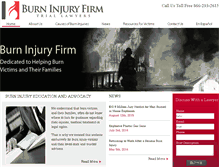 Tablet Screenshot of burninjuryfirm.com